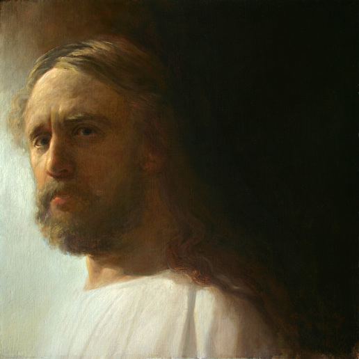 Jesus turned to look straight at us