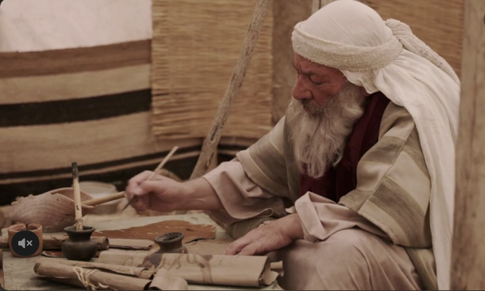 Moses writing the Torah