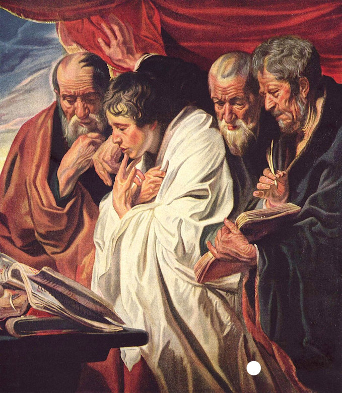 The four authors of the Gospels