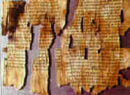 A Dead
Sea Scroll discovered in 1947
