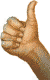  drawing of a hand with thumb sticking up