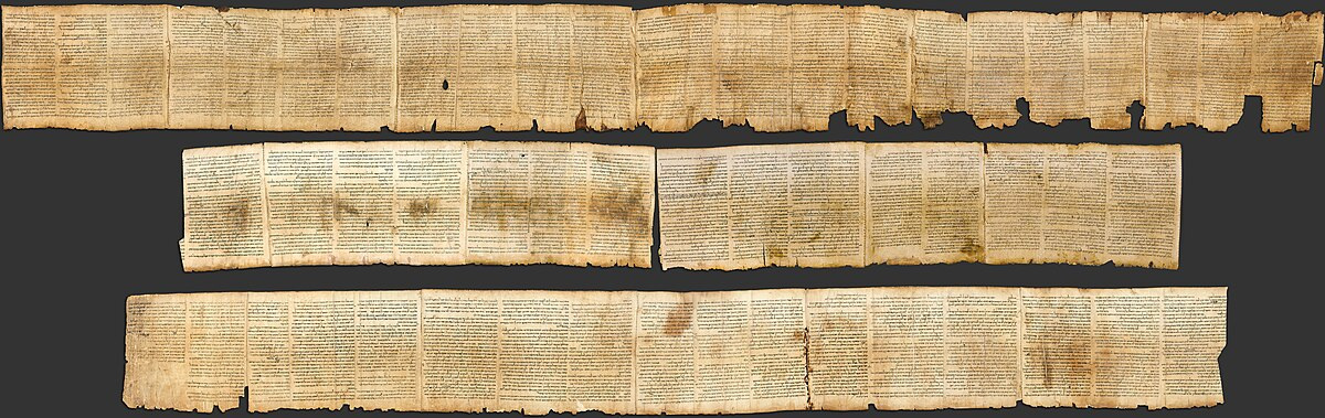 Unrolled scroll of the book of Isaiah