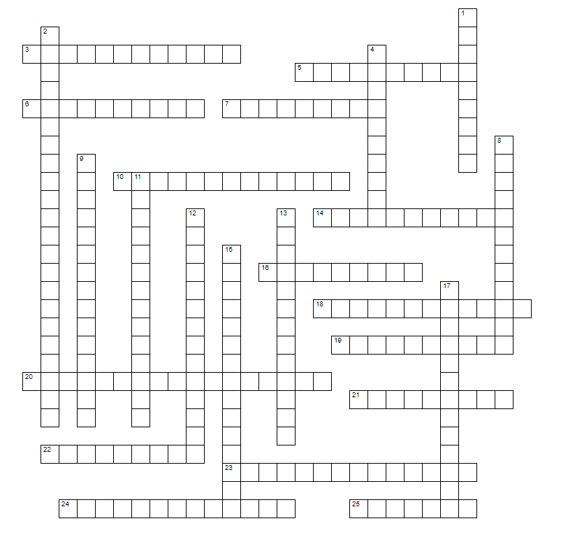 crossword puzzle
grid