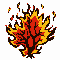 drawig of a burning bush