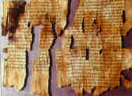 A Dead
Sea Scroll discovered in 1947