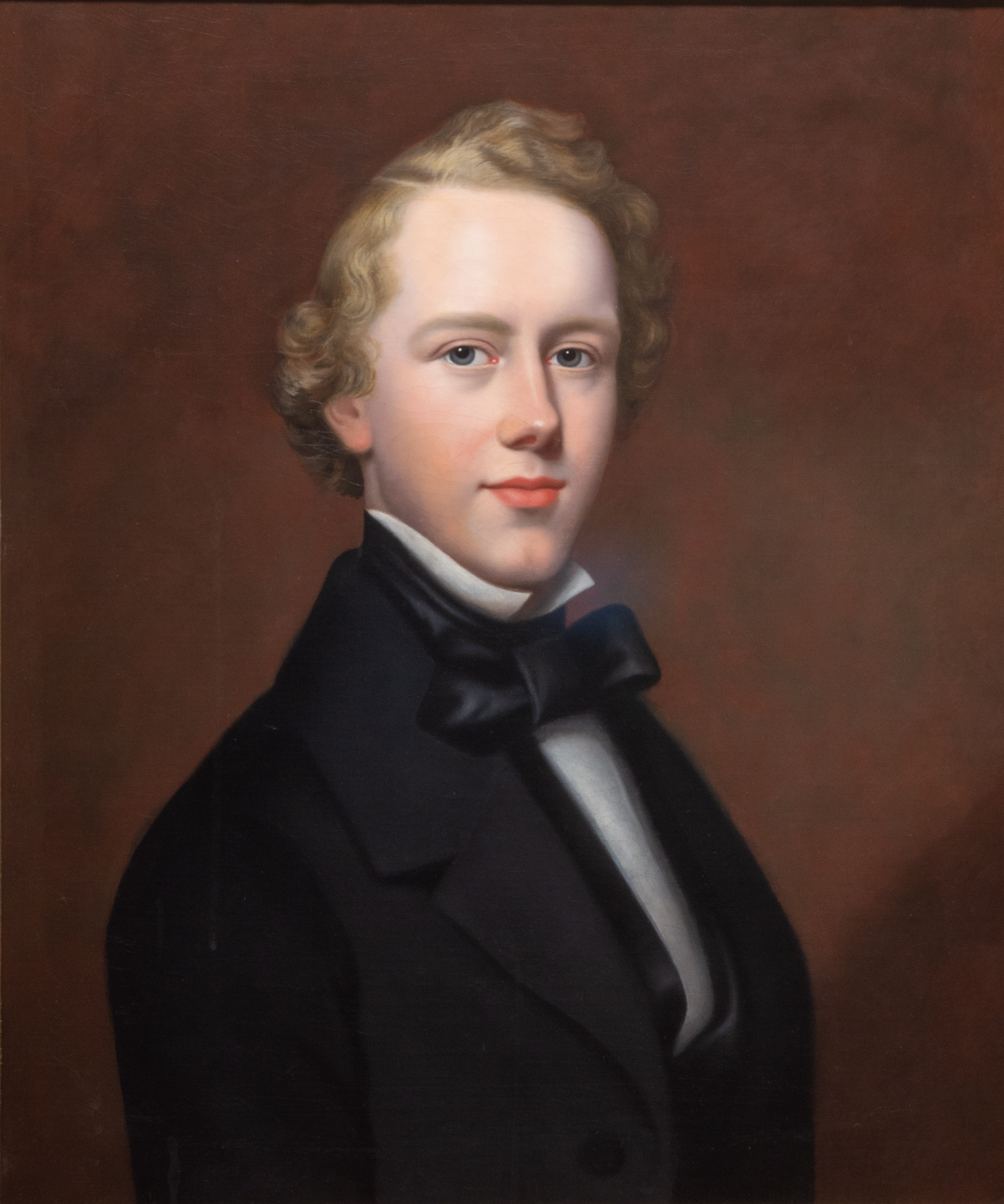 Oil painting of young Hudson Taylor