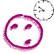 cartoon drawing of a
clock