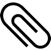 drawing of a metal paper clip