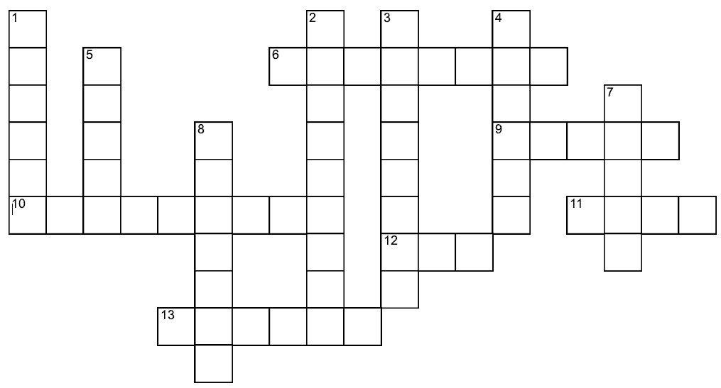 crossword puzzle
grid