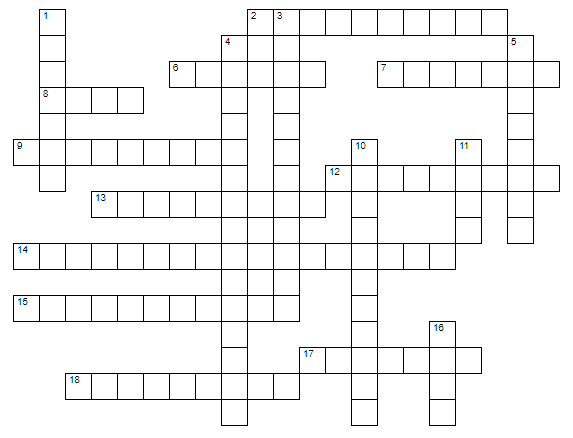 Crossword puzzle Christian Thought Exam 2