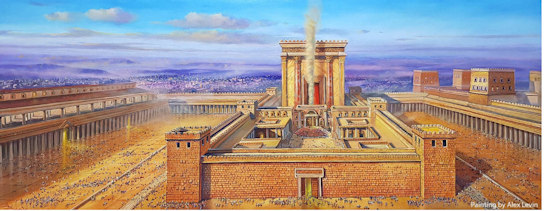 painting of Jerusalem Temple site