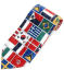 men's tie with world flags